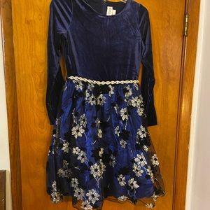 🔥NWT🔥Rare ‼️Editions” Festive Sprinkles Navy Blue Formal Dress